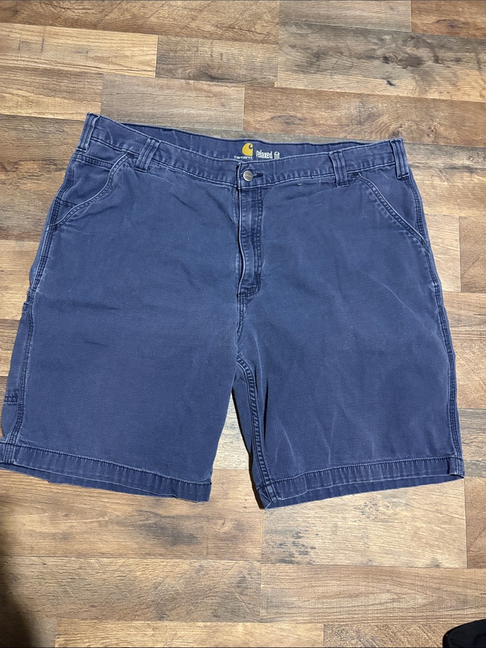 Carhartt Men's Relaxed Fit Navy Blue Work Shorts
